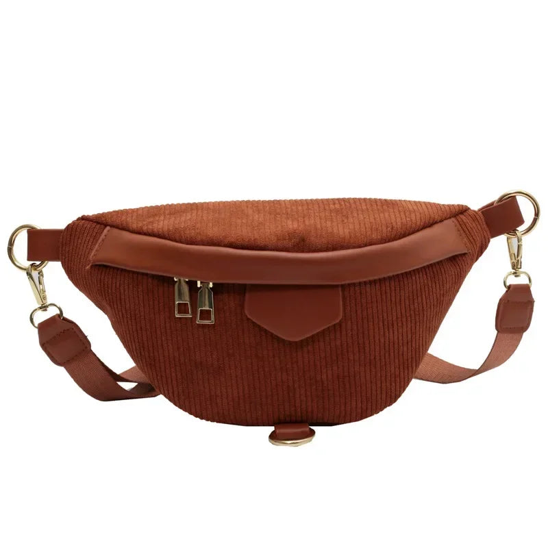 SAC BANANE FEMME CASUAL VELOURS