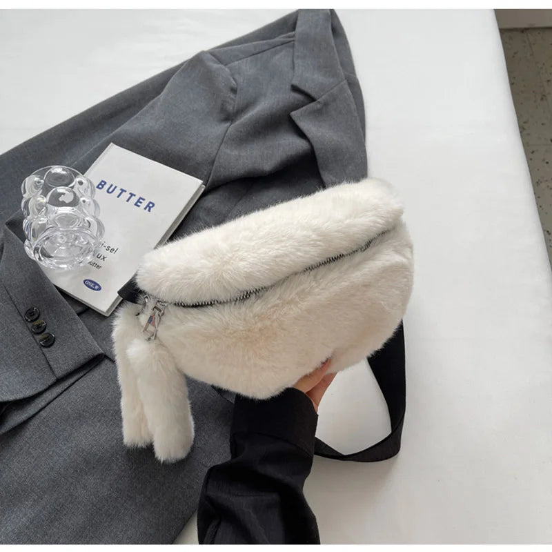 SAC BANANE FEMME FAUX LAPIN