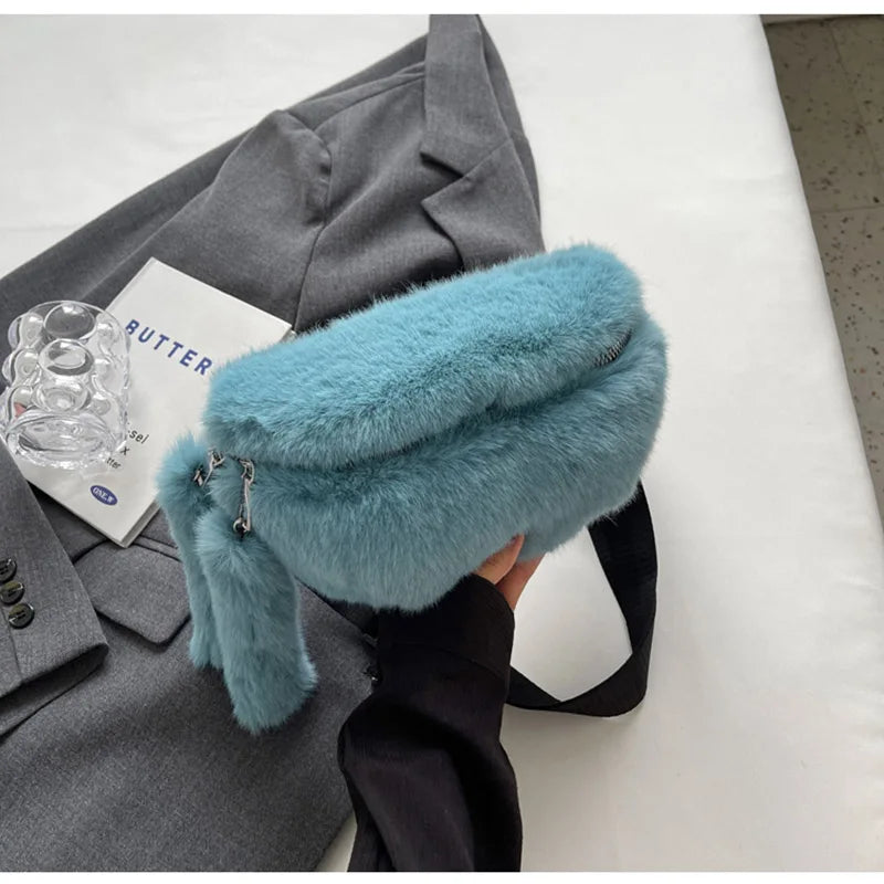 SAC BANANE FEMME FAUX LAPIN