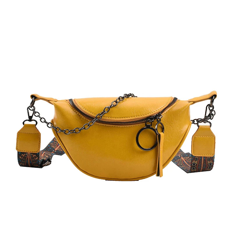 SAC BANANE FEMME PRUNE JAUNE