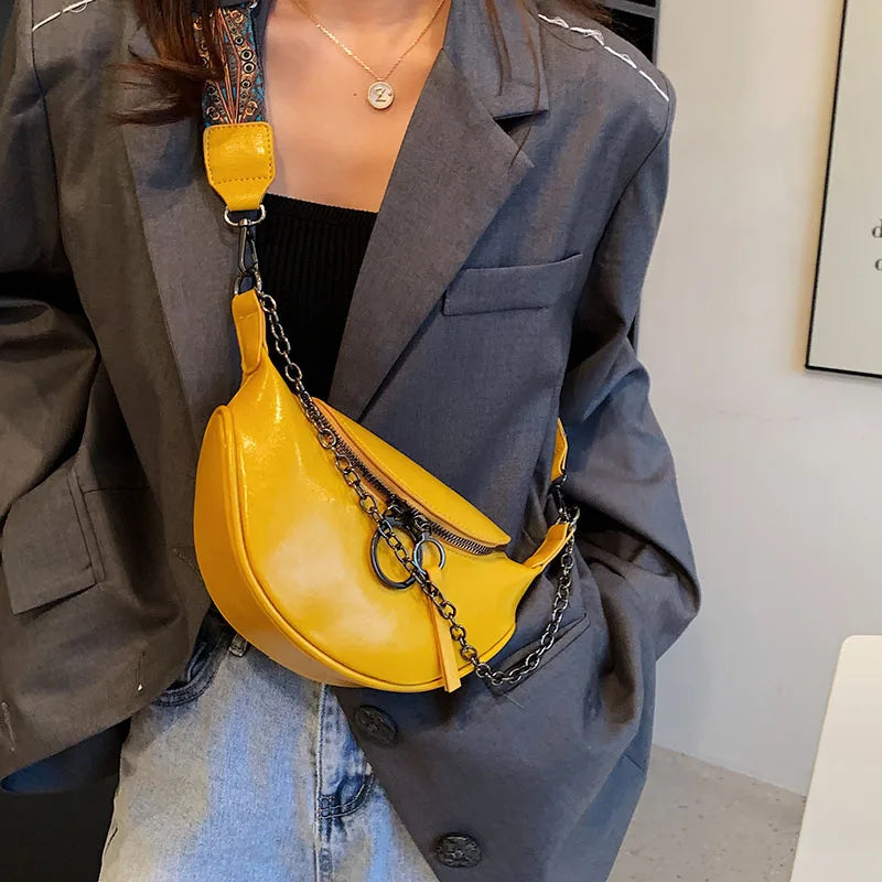 SAC BANANE FEMME PRUNE JAUNE