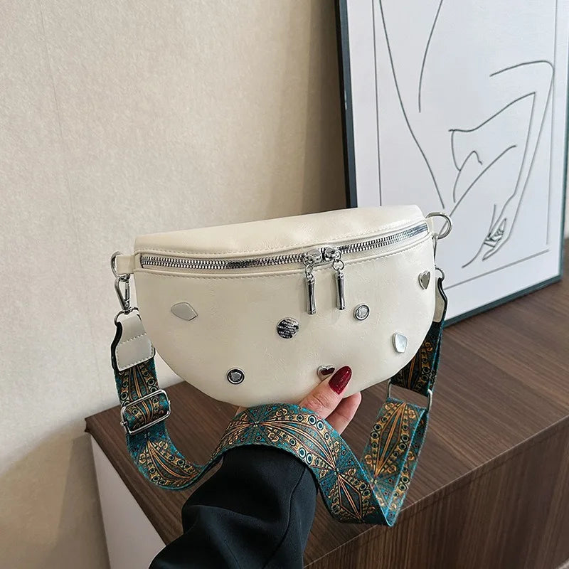 SAC BANANE FEMME LUXURY RIVET
