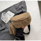 SAC BANANE FEMME FAUX LAPIN