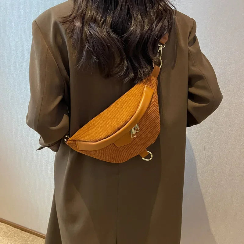 SAC BANANE FEMME CASUAL VELOURS