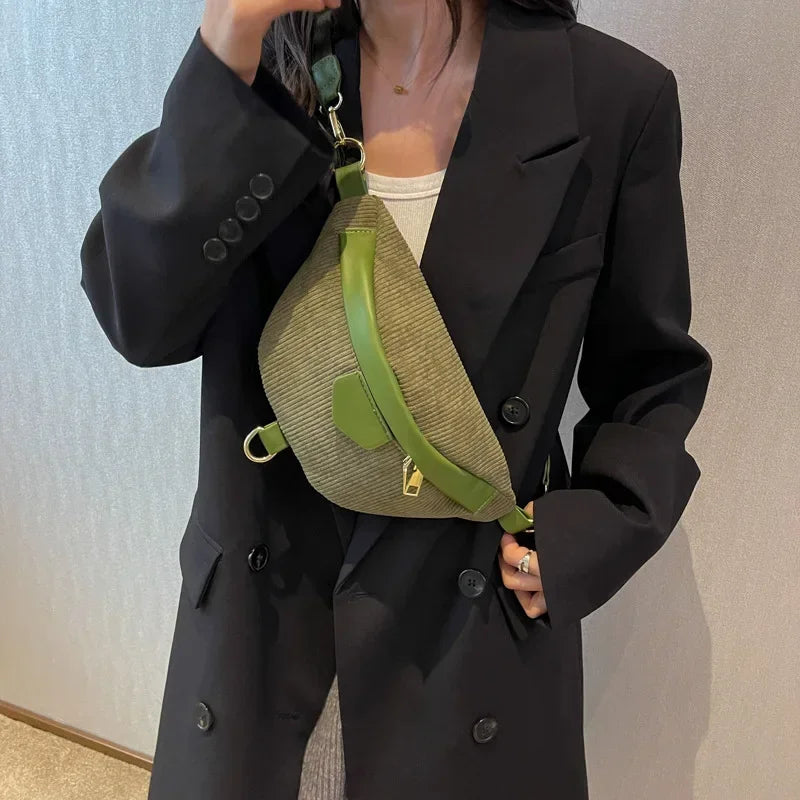 SAC BANANE FEMME CASUAL VELOURS