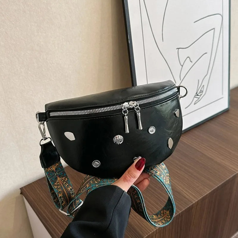 SAC BANANE FEMME LUXURY RIVET