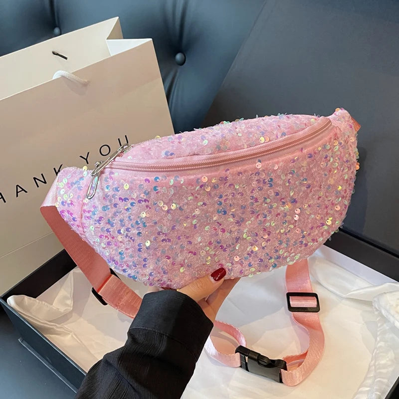 SAC BANANE FEMME PAILLETTES CHIC